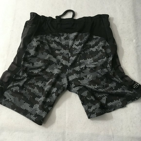 #85 Nike Dri Fit Running Walking Exercise Black Athletic Shorts Men's Size L - Picture 9 of 9